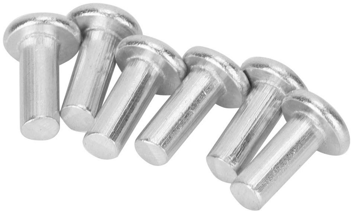 100 Stuks M4 Platkop Aluminium Rivets Vervangingen voor Volle Aluminium Rivets, Duurzaam en Lichtgewicht, Ideaal voor Bouwprojecten en DIY Klussen