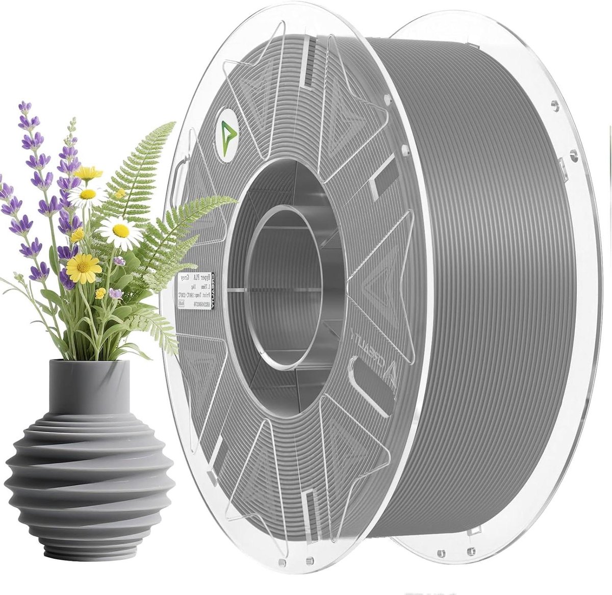 3D-printer filament - PLA filament printdraad - Hoge snelheid printen - RFID-tags voor systeemherkenning - 175 mm - Grijs