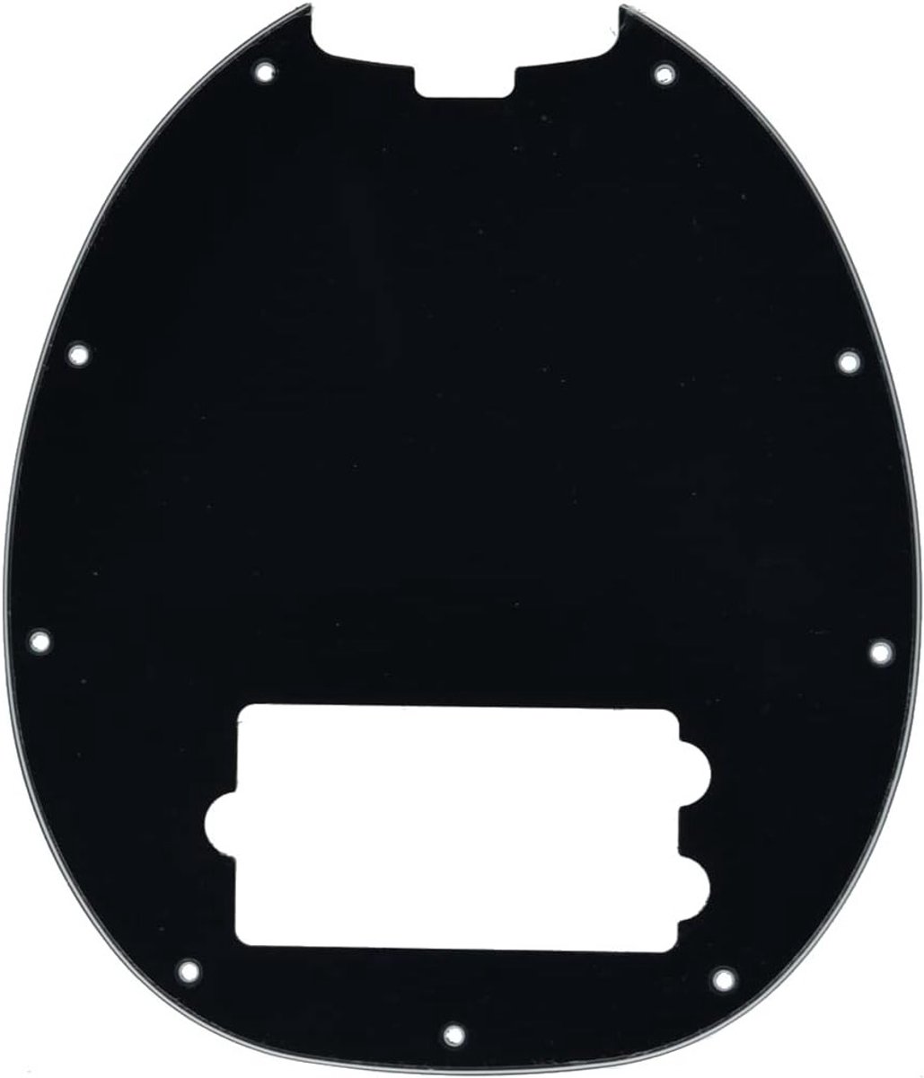 Bass Pickguard voor 4-snarige StingRay basgitaren - Zwart 3-laags, Perfecte Pasvorm en Duurzaam Ontwerp