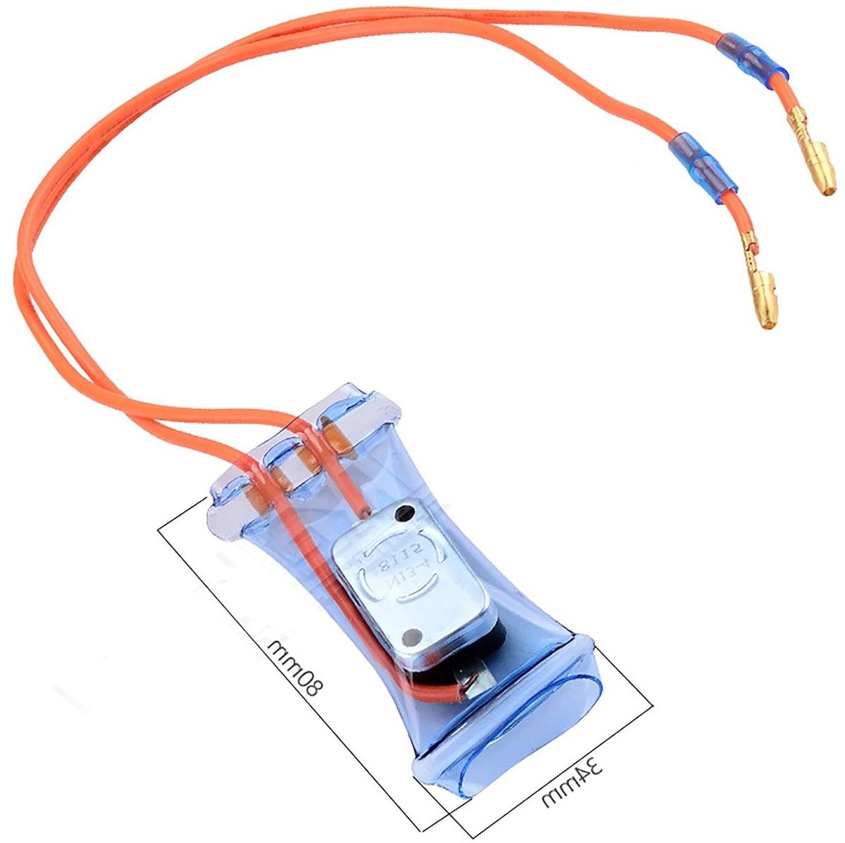 Ontdooithermostaat Koelkast - Bimetalen Schakelaar - Koelkast Temperatuurregeling - Automatische Ontdooiing - 250V 10A - Blauw