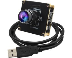 USB Cameramodule - Webcam Module - 3D Printer Monitoring - Groothoek Lens - 48MP - Zwart