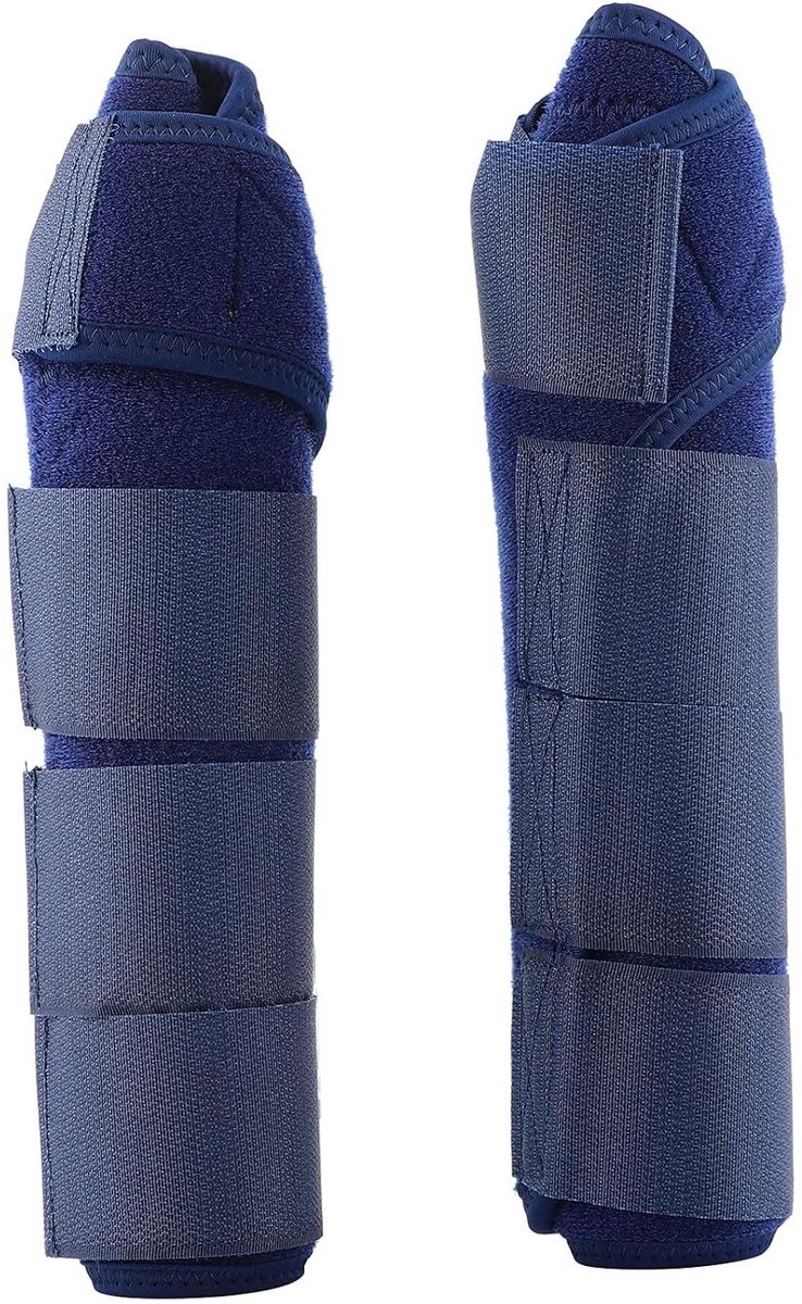 Paardenbeen Beschermer - Paardenbandages - Beenondersteuning - Verstelbaar Klittenband - 27 x 13 x 6 cm - Donkerblauw