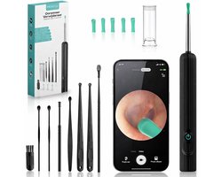 Montzys® Oorsmeer Verwijderaar met HD Camera - Oorreiniger & Oorspuit - Ear Cleaner met App - Inclusief Reinigingsset