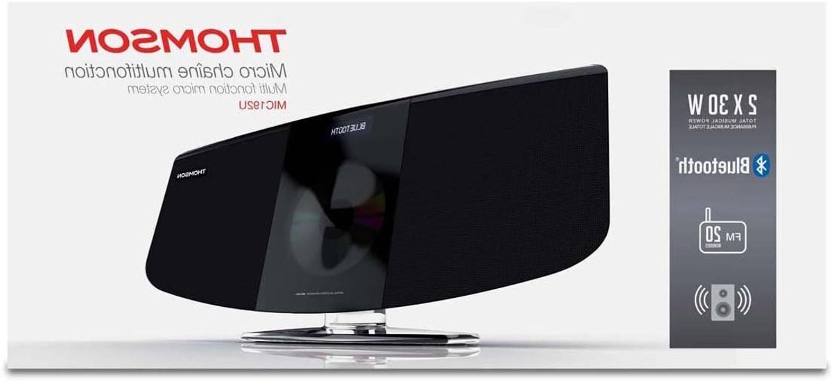 Micro Compact Systeem - Mini Hifi Installatie - Muziek Luisteren - Wandmontage Mogelijk - 30 Watt - Zwart
