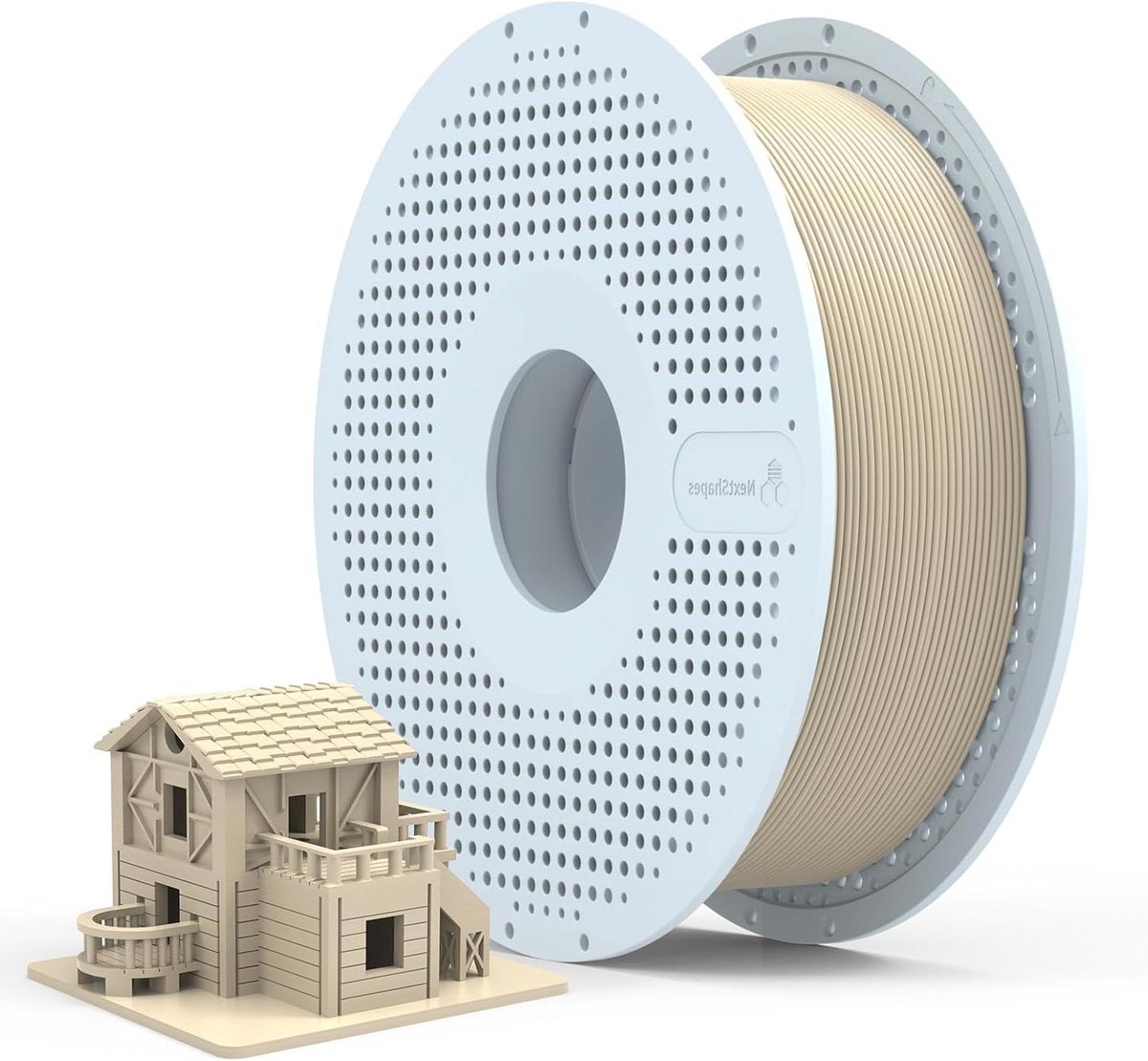 PLA Filament Set - 3D Print Materiaal - 3D Printen - Herbruikbare Spoel - 1.75mm 1kg - Houtkleur