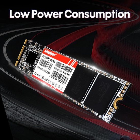 Interne SSD M.2 - SATA SSD Opslagdrive - Snellere Computer - 3D NAND Flash - 2TB - Zwart van Merkloos — afbeelding 5