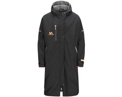 Parka Fleece Robe - Outdoor Jas - Na Watersport - Waterafstotende Buitenkant - 72 cm Lengte - Zwart Oranje