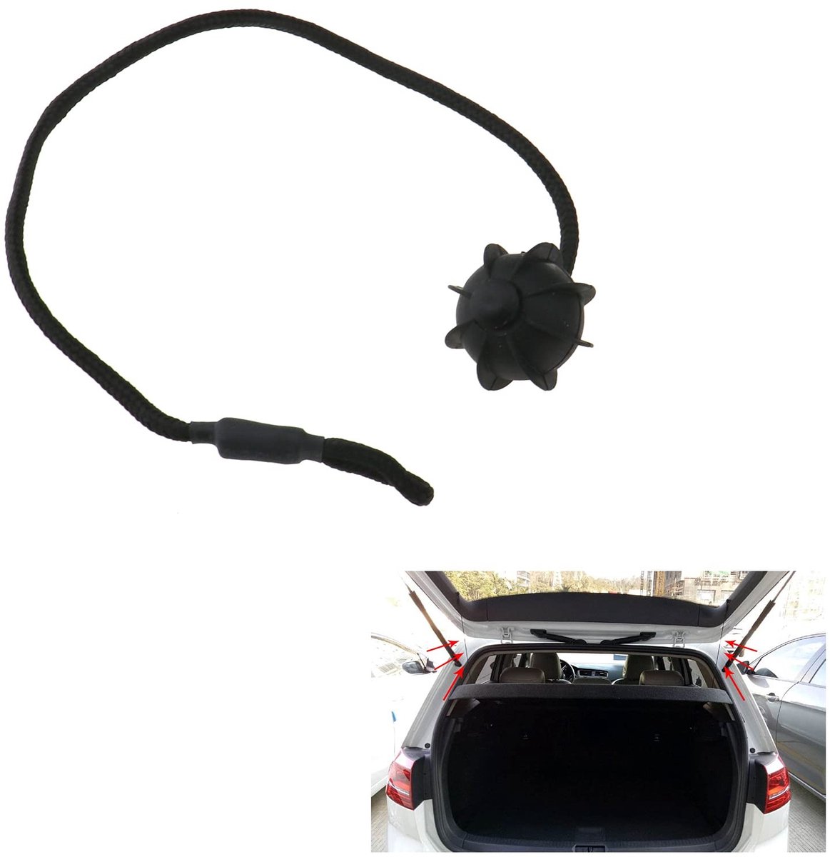 Store_9 - Holder for car hat shelves - Rubber en nylon - Eenvoudig te monteren - Geschikt voor VW Golf MK5 en MK6 - Ideaal voor autoliefhebbers