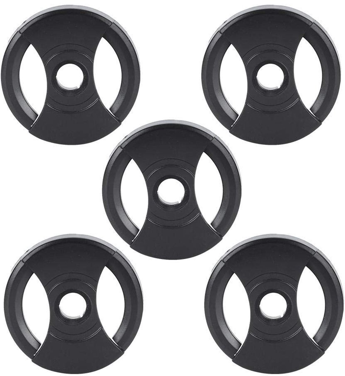Golden crown - Plastic Record Adapter - Muziek Accessoires - 5 Stuks - Traditionele Grammofoon - Ideaal voor Platenverzamelaars - Geschikt voor Vinyl