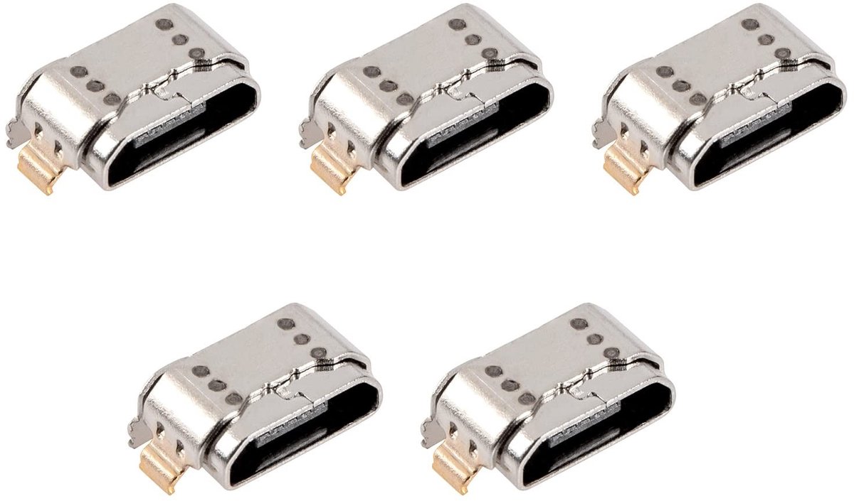 Vt products - Oplaadpoort Micro USB - Vervangende connector - 5 stuks - Geschikt voor Samsung Galaxy Tab A - Hoogwaardige kwaliteit