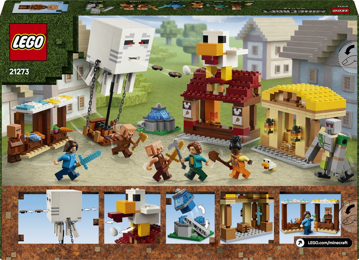LEGO Minecraft De Ghast-Ballon Aanval op het dorp - 21273 — afbeelding 20