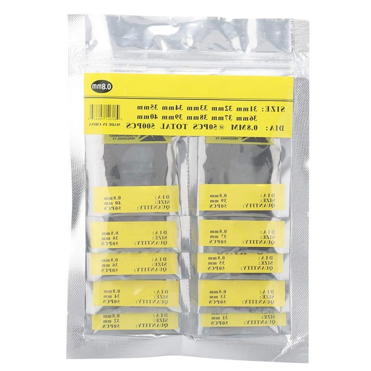 Horloge O-ringen - Horlogeband afdichtingen - Horloge reparatie - Flexibel en slijtvast - 500 stuks - Zwart