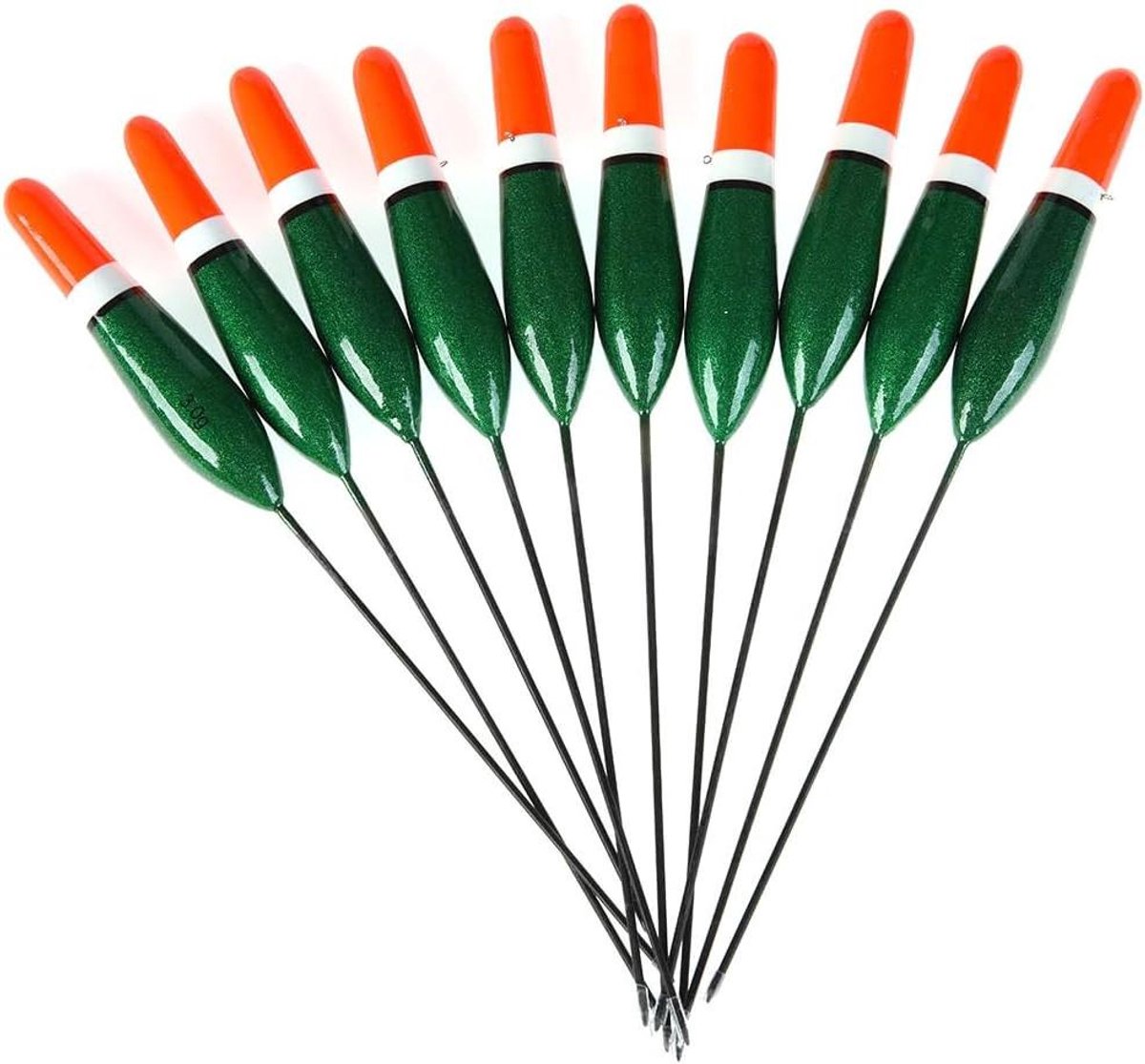 Vislood Set - Dobbers Set - Vissen Op Zee - Hout Materiaal - 10 Stuks - Meerdere Kleuren