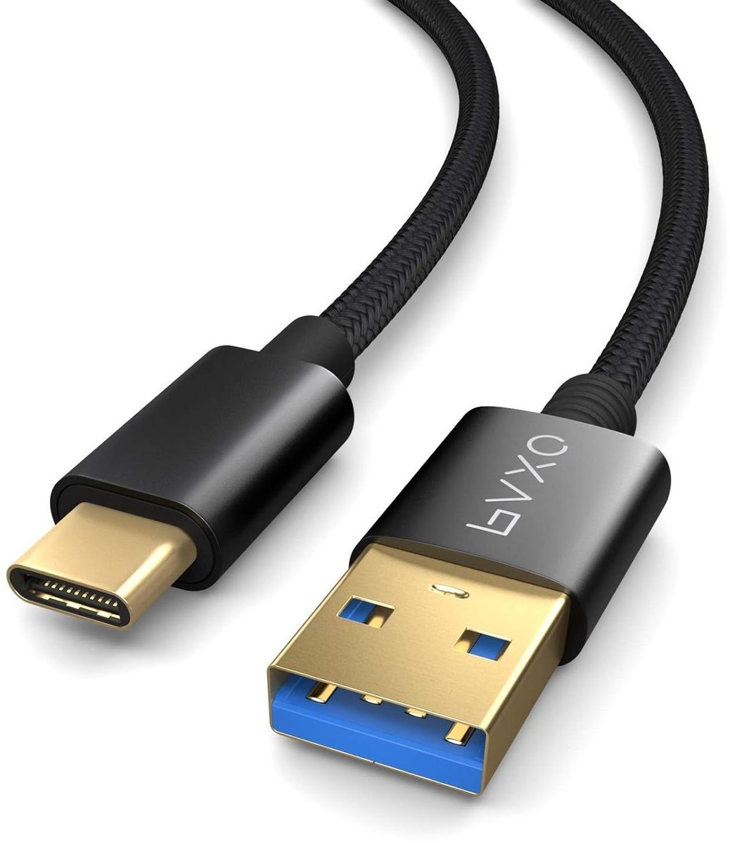 USB C Kabel - Oplaadkabel Datakabel - Snelle Dataoverdracht - USB 3.2 Gen2 - 05 meter - Zwart