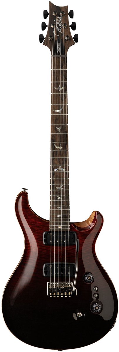 PRS Custom 24-08 Mango Top Limited Edition Fire Red / Gray Black Fade - Elektrische gitaar