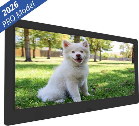WessView Digitale Fotolijst 10 Inch – 16GB Geheugen – Ultra HD IPS Scherm – Digitaal Fotolijstje – Inclusief Nederlandstalige Handleiding