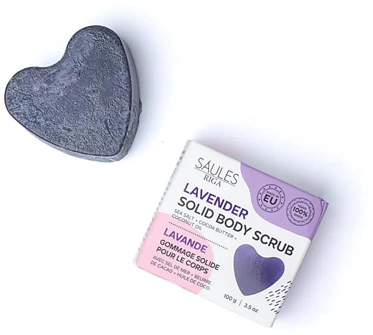 Natuurlijke Scrub Zeep Lavendel