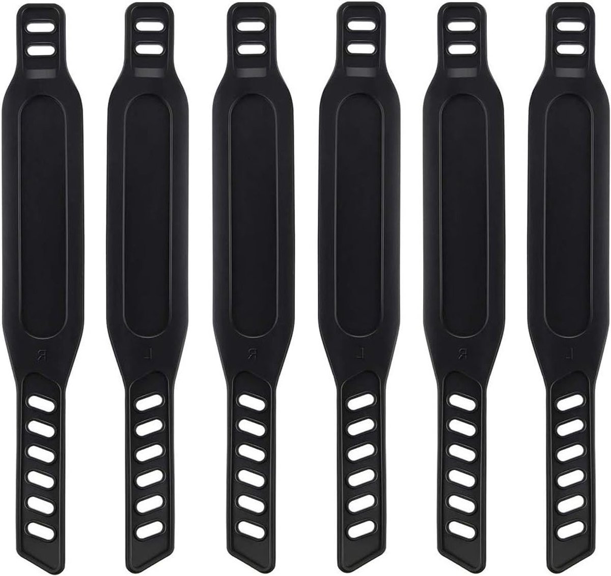 Set van 6 Verstelbare Pedal Straps voor Fietsen, Geschikt voor Thuis en Sportschool, Duurzaam en Universeel Ontwerp voor Alle Fietspedalen