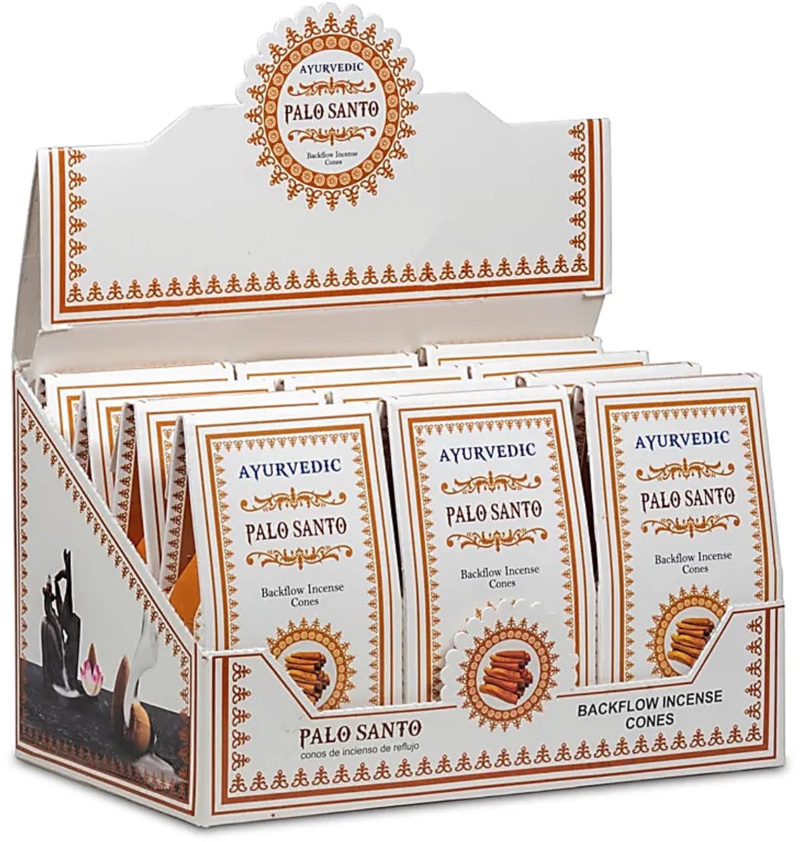 Yogi & Yogini Meditation Ayurvedische Palo Santo backflow wierookkegels