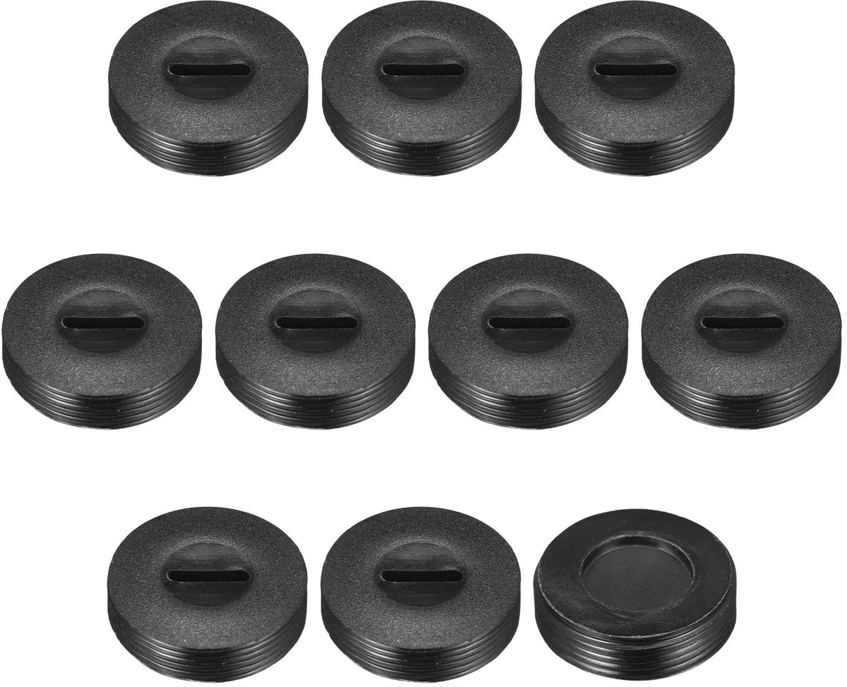 Store_8 - Koolborstelhouder - Afdekkappen - Plastic - Zwart - Motorborstels - Perfect voor elektrisch gereedschap - 22 mm