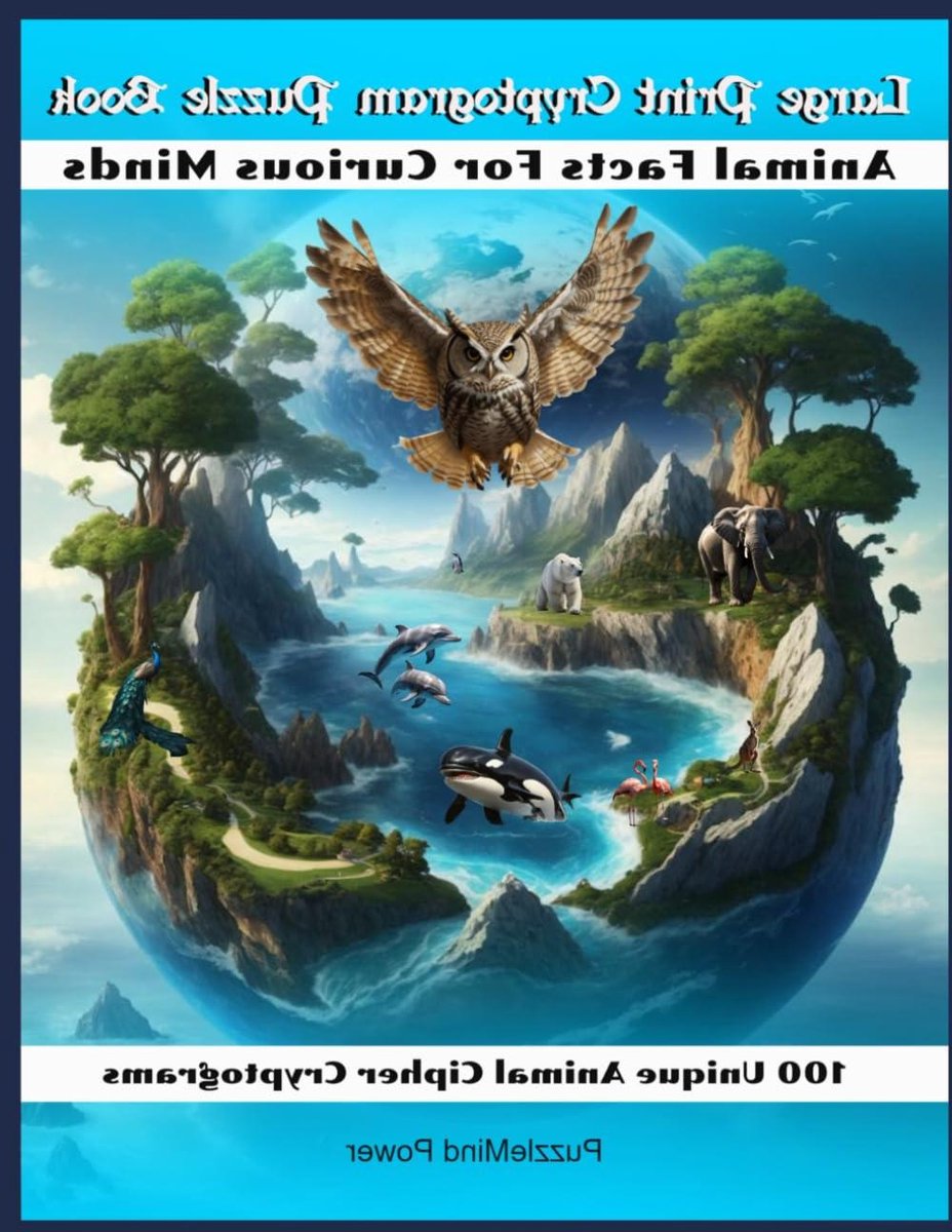 Cryptogram Puzzelboek - Woordpuzzels Dieren - Hersenkrakers Oplossen - Grote Letter Puzzels - 8.5 x 11 inch - Meerdere kleuren