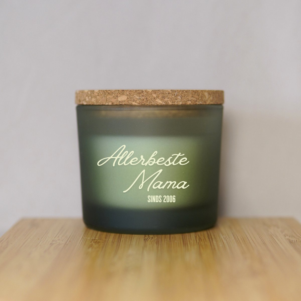 Gepersonaliseerd Cadeau voor Mama - Bolsius Geurkaars - Botanic Freshness - Geurkaars in Glas - Moederdag - Moederdag Cadeautje - Moederdag Cadeau