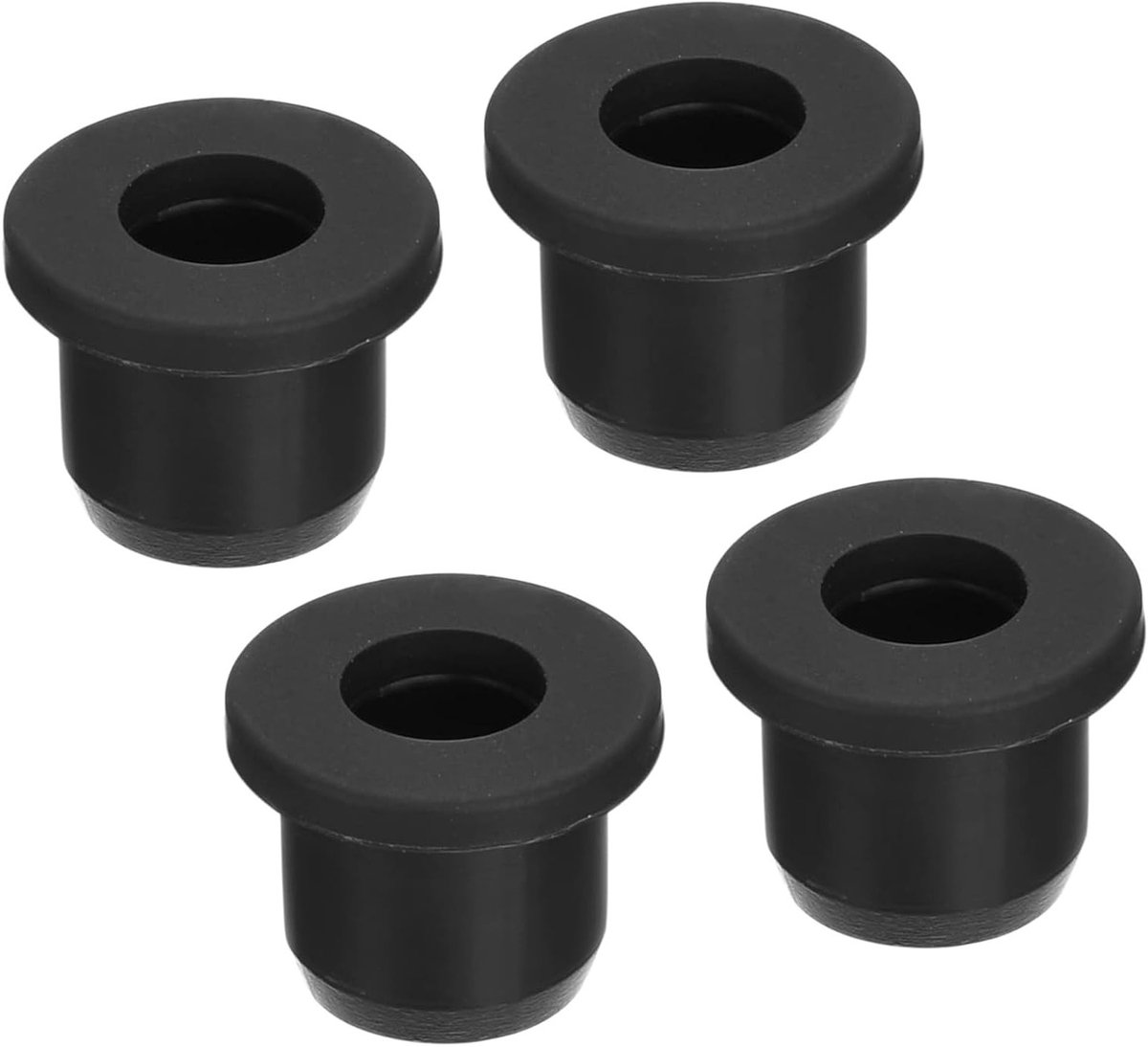 4 Stuks Rubber Grommets 12mm Mount Diameter Rond T-Type Silicone Afsluitringen voor Kabel- en Pijpbescherming