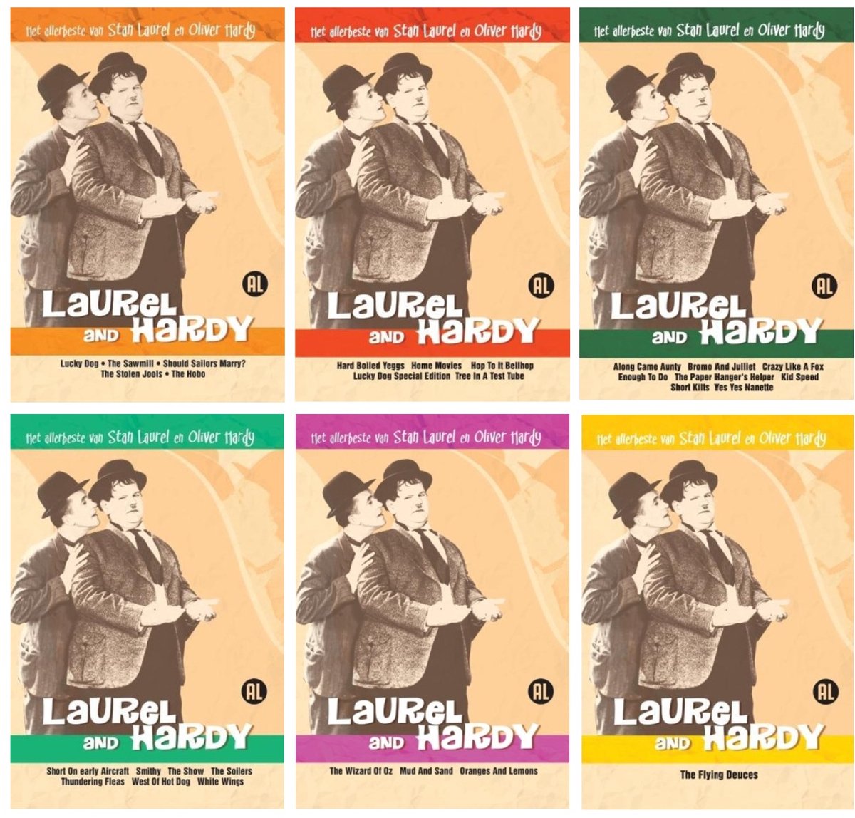 Laurel & Hardy - De Allerbeste Van deel 1 t/m 6