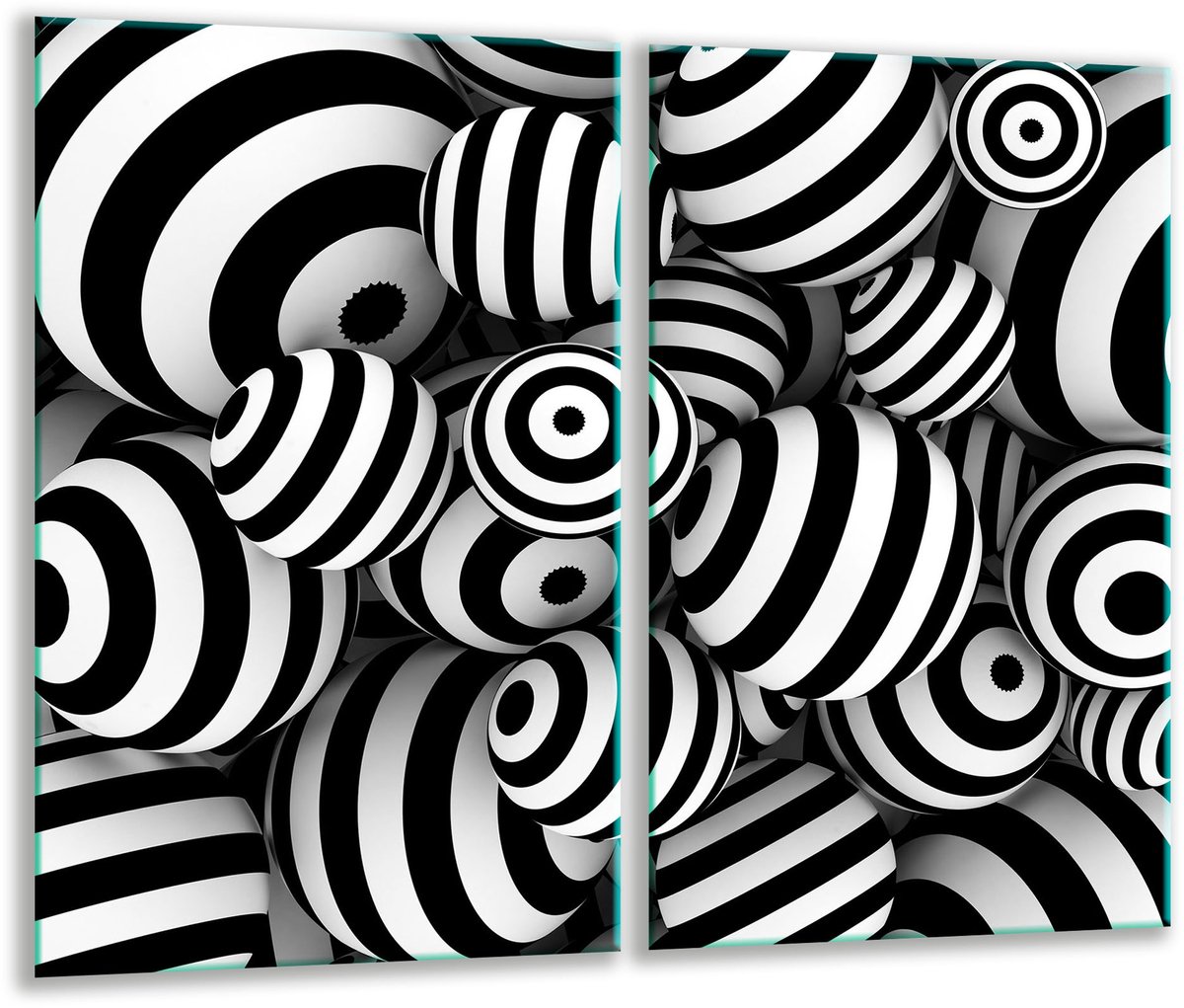 TMK ArtDeko - Glazen Snijplank - 52x30 cm - Inductie - Antislip