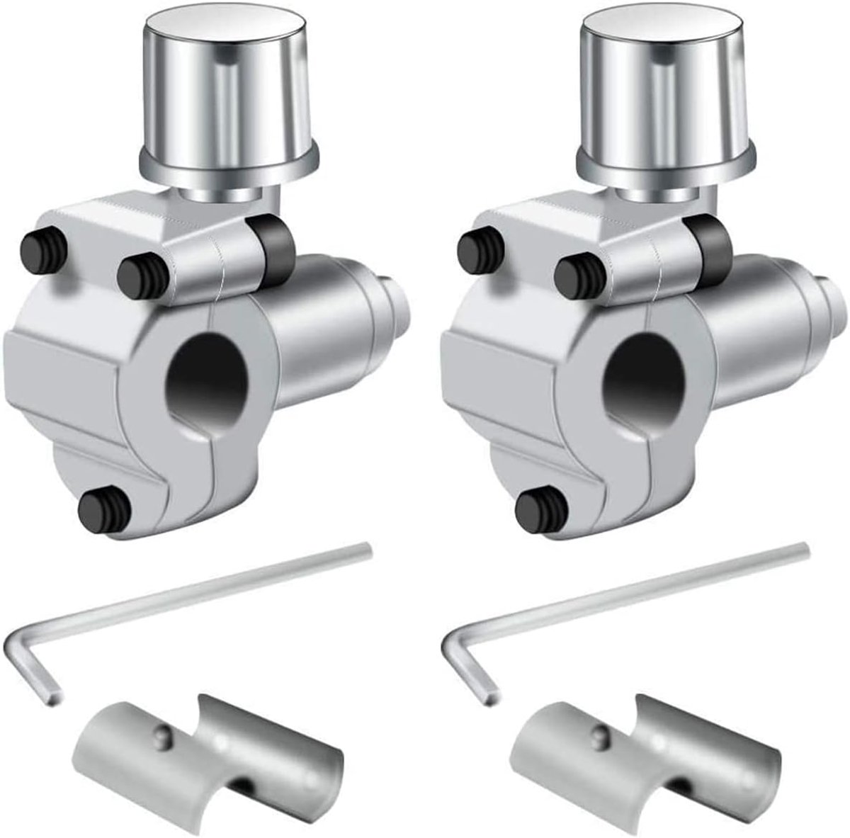 2 Stuks Doorsteekventielsets BPV-31 Compatibel met Koelkast Kraanventiel met 1/4", 5/16", 3/8" Buitendiameter Pijpslang voor Airconditioners HVAC