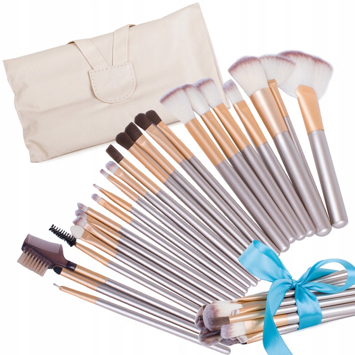 Hangzhou A Link Star Technology - Professionele Make-upkwasten Set - 24 Stuks - Synthetisch - Met Etui