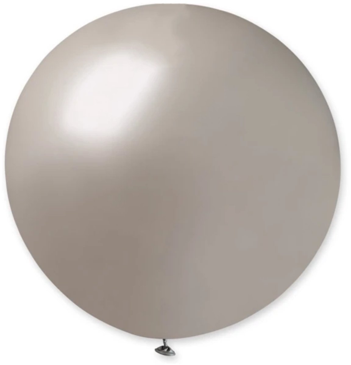 Topballon Latex - Metallic Zilver - 80 cm