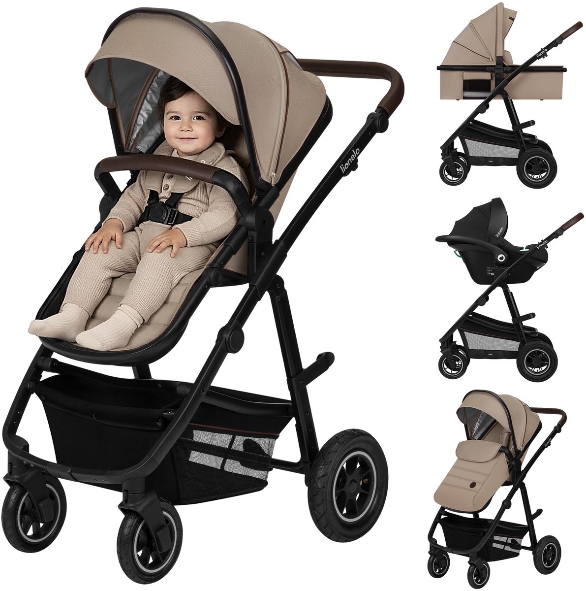 Lionelo Amber 3 in 1 Kinderwagen 3in1 - Lionelo - €329,00