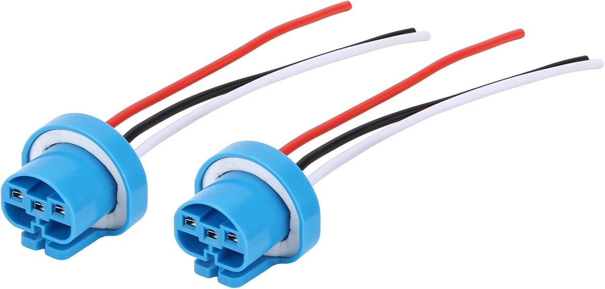 Wiring Harness Connector Paar - 9007 Vrouwelijke Headlight Connector - Plug Adapter Socket - Universeel voor 9004 HB1 HB5 Lampen 12V-24V