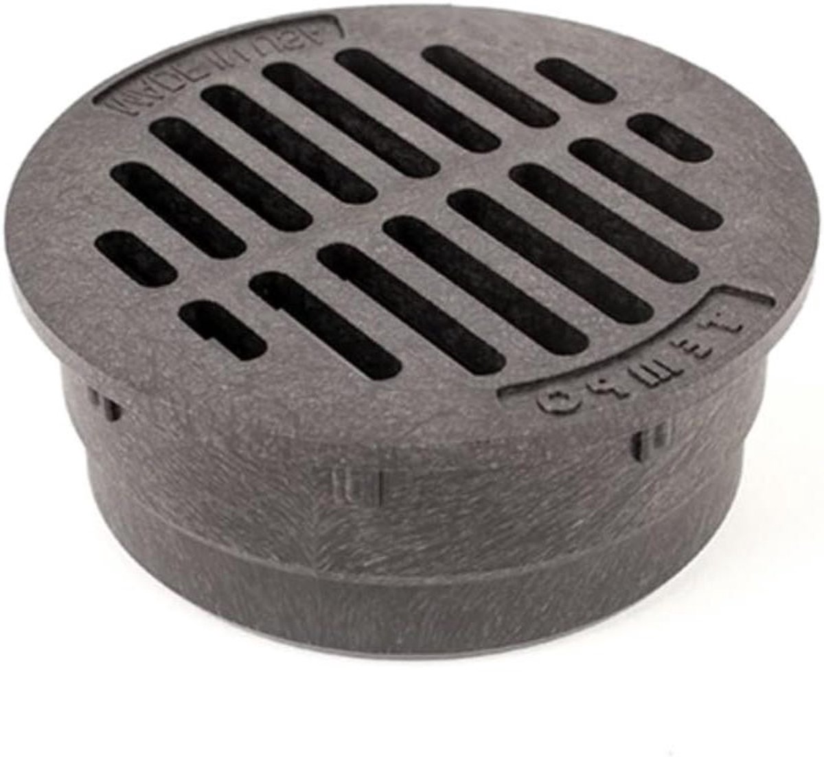 Afvoerrooster Ronde Cover - Rond rooster - Afvoeren van water - Gemaakt in de VS - 4 Inch - Zwart