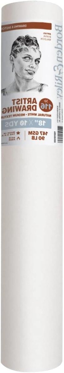 Tekent papier rol - Tekening papier - Schetsen en Tekenen - Zuurvrij en Archiefkwaliteit - 18 inch x 10 yards