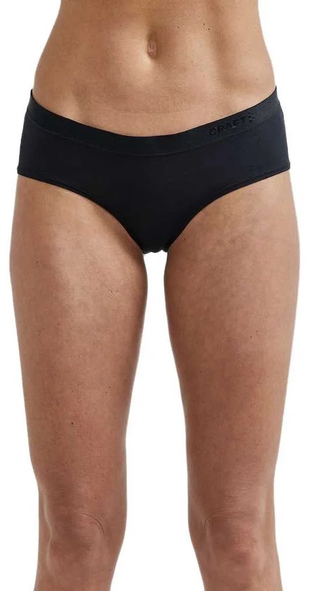 Zwarte Craft sportonderbroek met elastische tailleband met logo.
