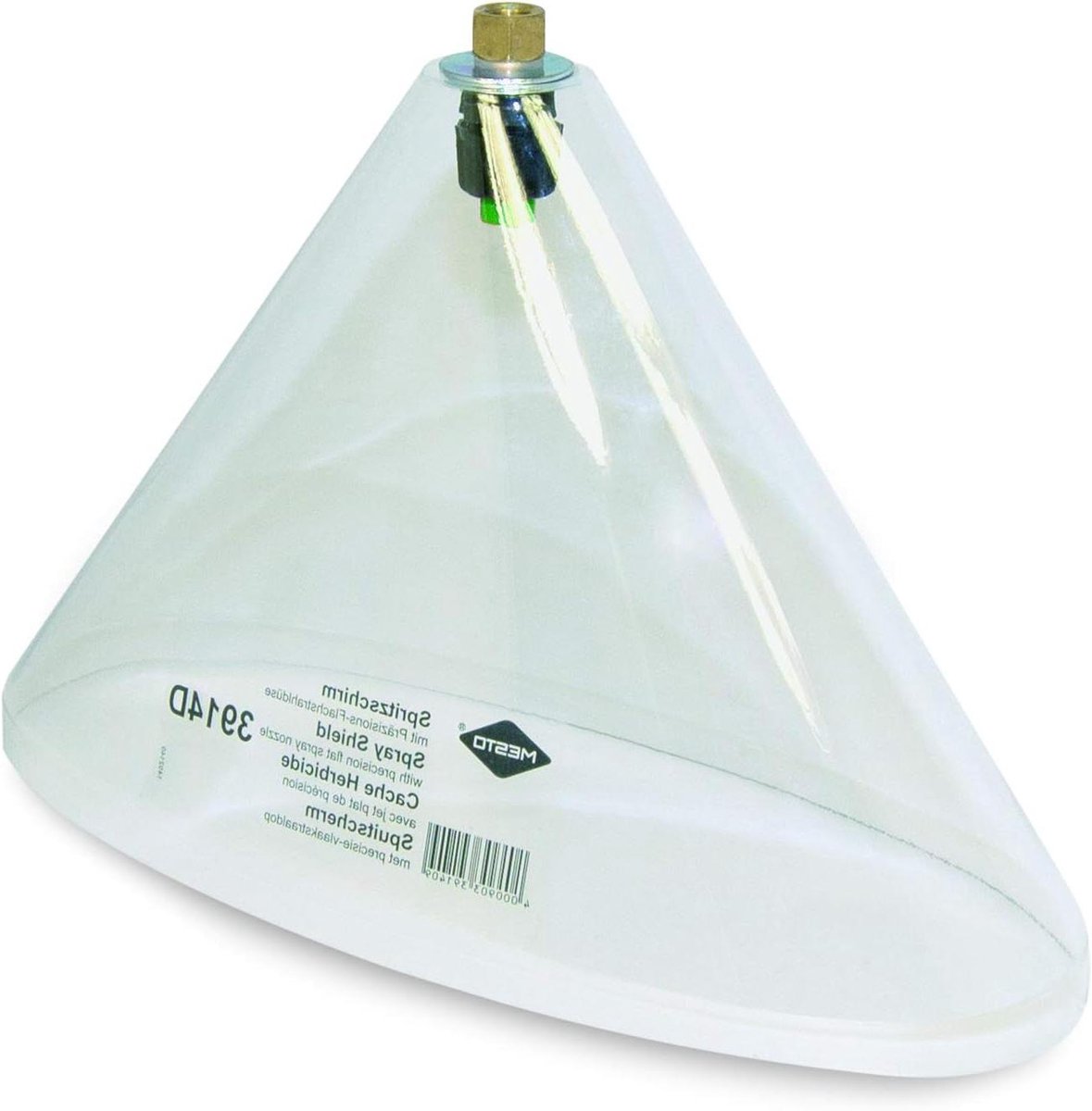 Spuitscherm Ovaal - Sproeischerm Tuinslang - Planten Water Geven - Verstelbare Spuitbreedte - 12-30 cm - Wit