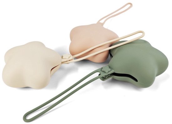 Speenhouder – Siliconen speenhouder voor baby's – Draagbare speenhouder – Opbergzakje voor spenen – Stervormige speenhouder – Draagbaar opbergzakje – Speenorganizer – Minimalistische stijl – 23,5 x 9,5 cm — afbeelding 3