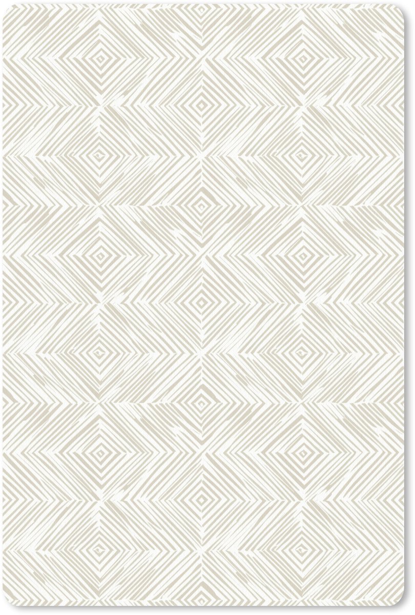 Muismat 13x20 cm - Mousepad Abstract - Ruiten - Beige - Muismatten
