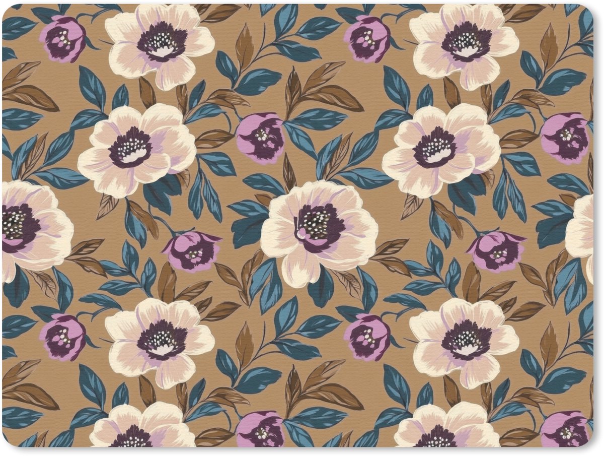 Muismat 12x10 cm - Mousepad Floraal - Stilleven - Kleurrijk - Muismatten