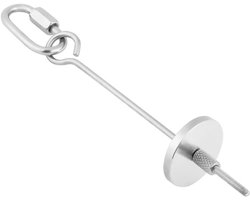 Voedingsspindle voor Papegaaien - RVS Voedselhouder voor Vlees en Fruit - Speelgoed voor Kleine Dieren en Vogels