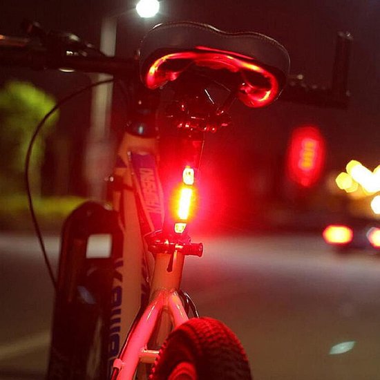 Fietslamp – Fietsverlichtingsset – USB-oplaadbare LED-koplamp en achterlicht – Voor racefiets – mountainbike en stadsfiets — afbeelding 5
