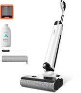 UWANT D500 Draadloos Steelstofzuigers -Wet & Dry stofzuigers-Anti-klitten-Nat Droog Stofzuiger-IPX6 waterdichte motor-AI zelfreinigend-180° plat leggen-17.000 Pa zuigkracht-3-zijdig vegen zonder randen-Geurpreventie-Realtime elektrolyse-Spraakprompt