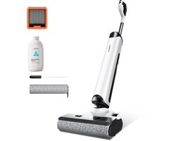 UWANT D500 Draadloos Steelstofzuigers -Wet & Dry stofzuigers-Anti-klitten-Nat Droog Stofzuiger-IPX6 waterdichte motor-AI zelfreinigend-180° plat leggen-17.000 Pa zuigkracht-3-zijdig vegen zonder randen-Geurpreventie-Realtime elektrolyse-Spraakprompt
