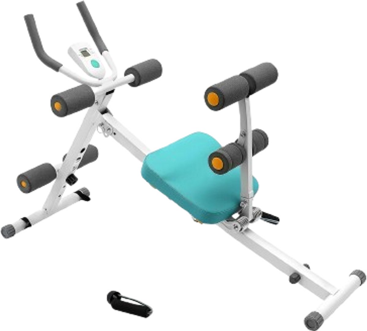 Cellista Buikspiertrainer Opvouwbaar - Ab Trainer - Core Trainer - Fitnessapparaat Thuis - 120kg LCD Monitor Weerstandsbanden