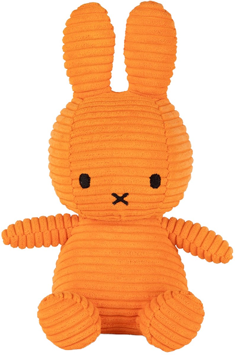 Bon Ton Toys Knuffel - Miffy ECO Corduroy - 23 cm - Orange