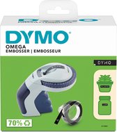 DYMO Omega labelmaker voor reliëfdruk | Kleine Lettertang met draaiklikwiel en ergonomisch ontwerp | Voor thuis, doe-het-zelven en knutselen (£/€, Ä, Ö & Ü)