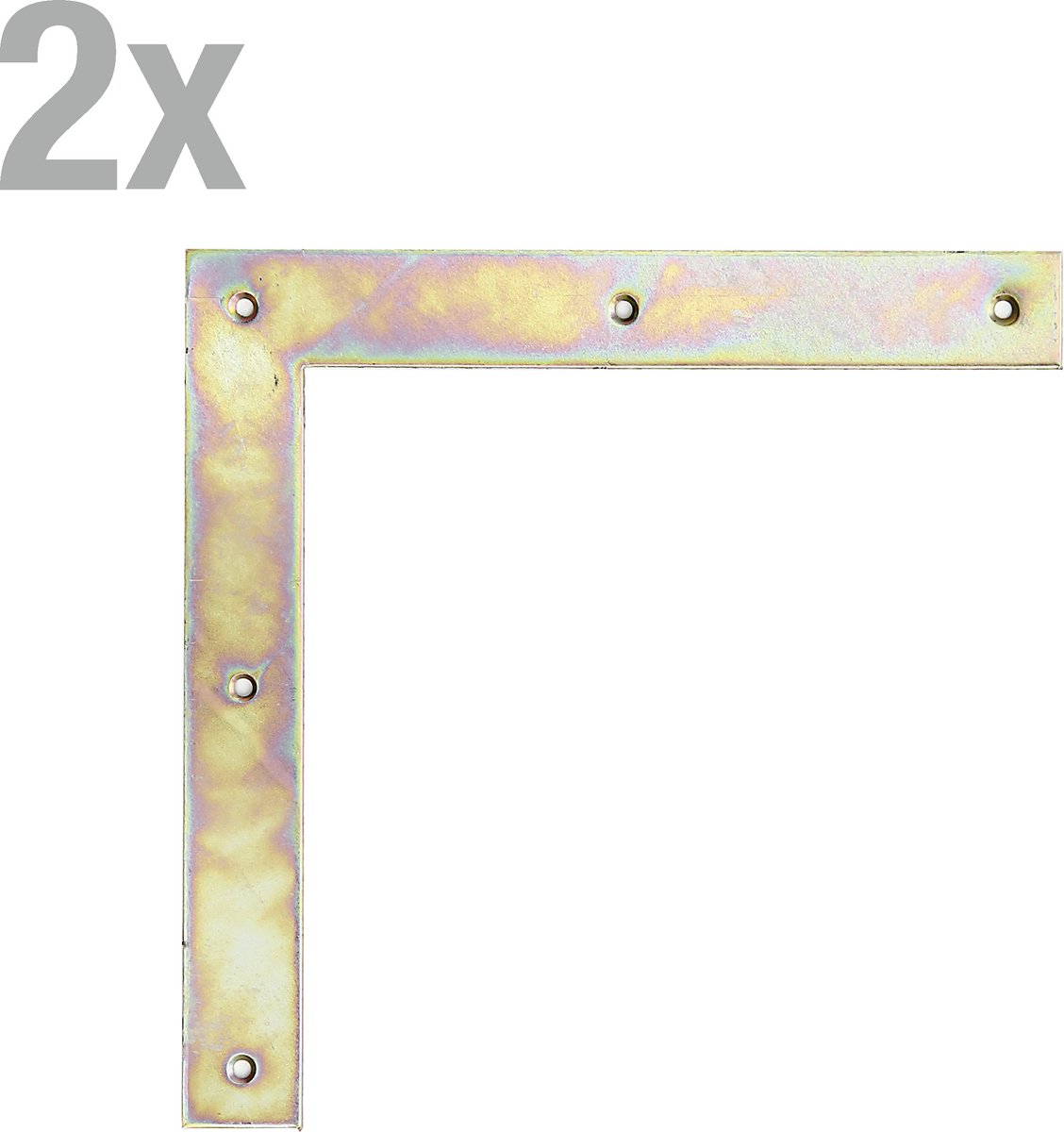 Alberts 312886 poorthoek | galvanisch verzinkt, gechromateerd | 300 x 300 x 40 mm | set van 2