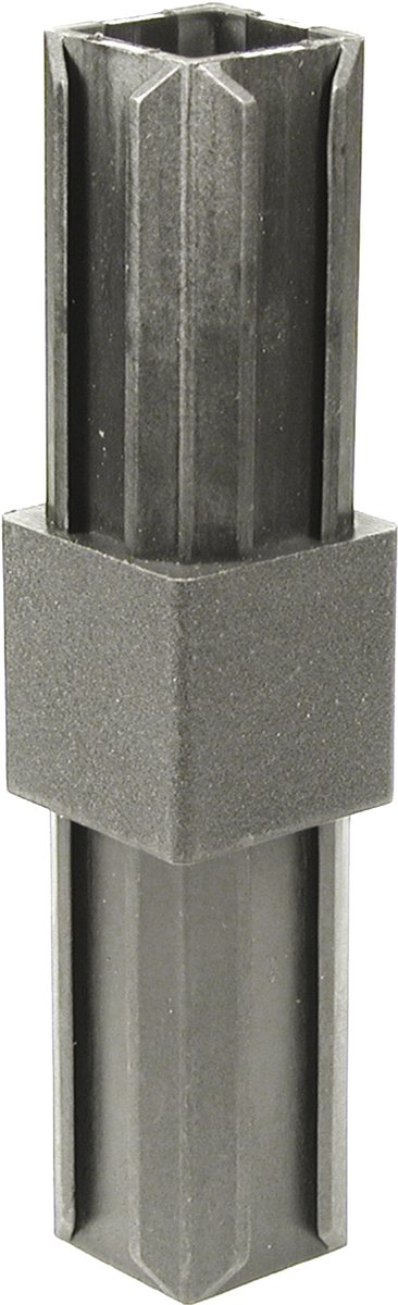 Alberts 859824 XD-buisverbinding | recht | kunststof, zwart | 20 x 20 x 1,5 mm | set van 10